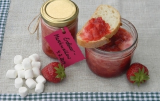 klassische Marmelade mal anders, Einkochen, selbstgemacht, Erdbeermarmelade mit Marshmallowcreme, Carl Tode Göttingen