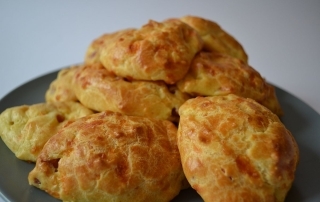 Fingerfood mit Schinken und Käse, Brötchen, fluffig, Brandteig, schnell und einfach, Carl Tode Göttingen