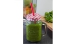 Gesunder Smoothie mit Zitrone, Rucola und Spinat, gesunde Leinsamen, Carl Tode Göttingen