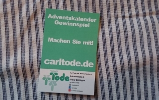 Adventskalender Ankündigung, Carl Tode Göttingen