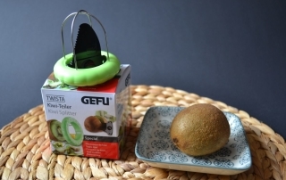 Kiwis schnell und einfach teilen mit dem Kiwi-Teiler von Gefu, Carl Tode Göttingen