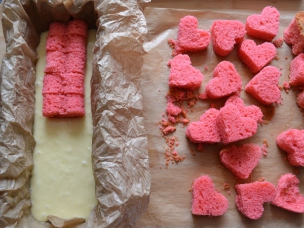 Kuchen mit eingebackenem Herz, Zitronenkuchen, Speisefarbe, Muttertag, Carl Tode Göttingen