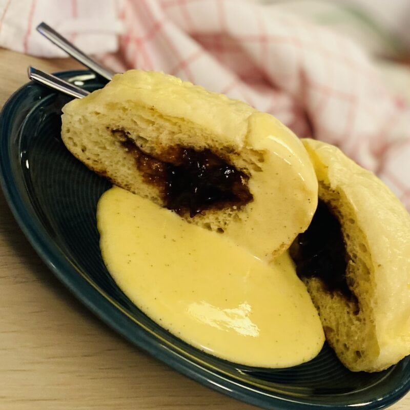 Hefeklöße mit Pflaumenmus - Carl Tode Göttingen Rezepte Dessert Süßes